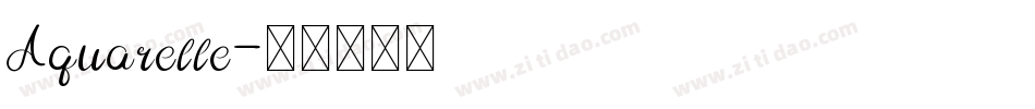 Aquarelle字体转换