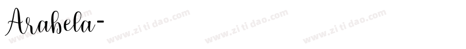 Arabela字体转换