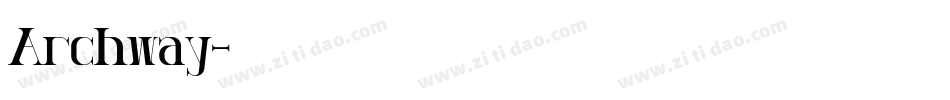 Archway字体转换