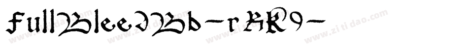 FullBleedBb-rRK9字体转换