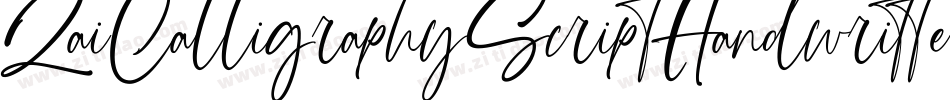 ZaiCalligraphyScriptHandwritten-2OvV3字体转换 ZaiCalligraphyScriptHandwritten-2OvV3字体转换