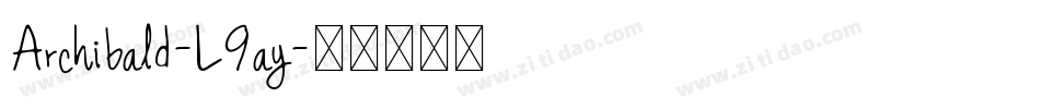 Archibald-L9ay字体转换