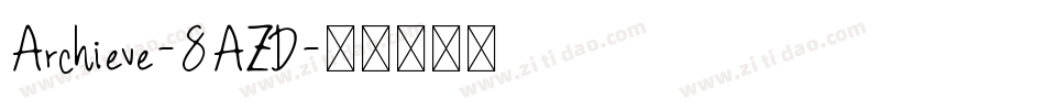 Archieve-8AZD字体转换