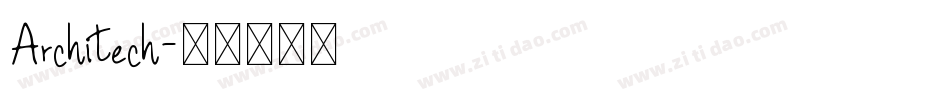 Architech字体转换
