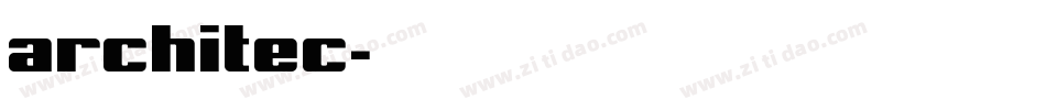 architec字体转换