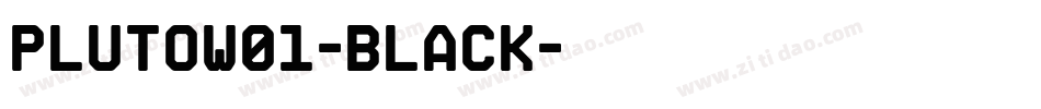plutow01-black字体转换