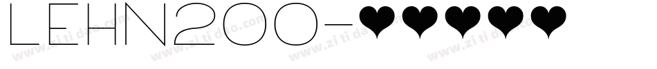 LEHN200字体转换