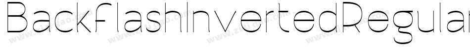 BackflashInvertedRegular-3q3z字体转换
