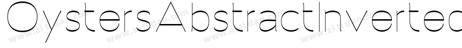 OystersAbstractInverted字体转换