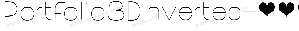 Portfolio3DInverted字体转换