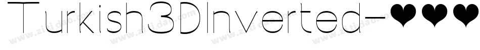 Turkish3DInverted字体转换