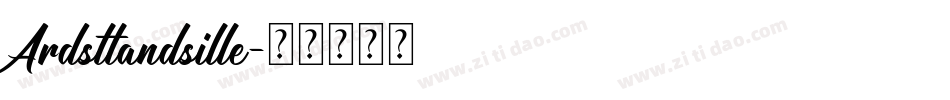 Ardsttandsille字体转换