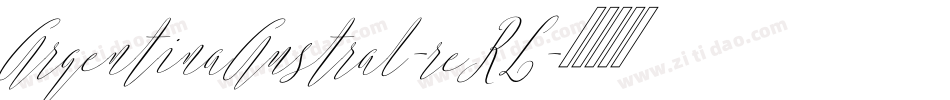 ArgentinaAustral-reRL字体转换