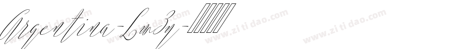 Argentina-Lw3y字体转换