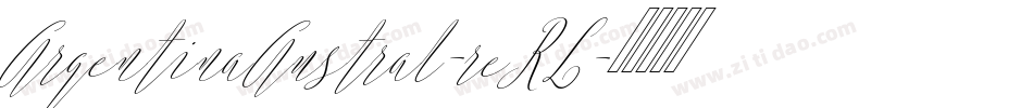 ArgentinaAustral-reRL字体转换