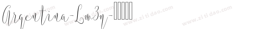 Argentina-Lw3y字体转换