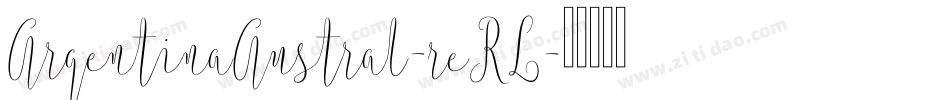 ArgentinaAustral-reRL字体转换