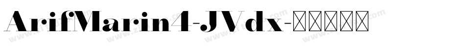 ArifMarin4-JVdx字体转换