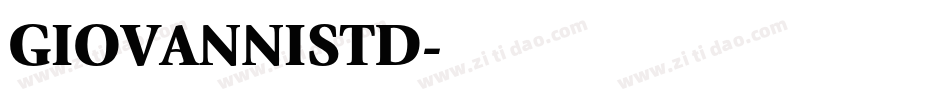GIOVANNISTD字体转换