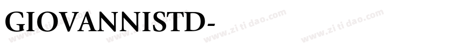 GIOVANNISTD字体转换