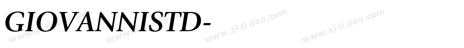 GIOVANNISTD字体转换