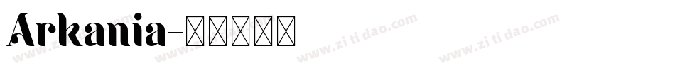 Arkania字体转换