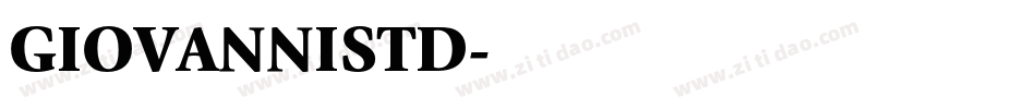 GIOVANNISTD字体转换
