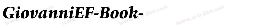 GiovanniEF-Book字体转换