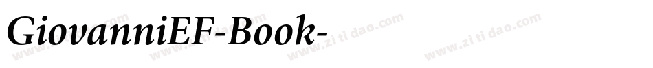 GiovanniEF-Book字体转换