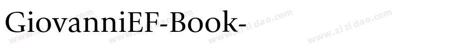 GiovanniEF-Book字体转换