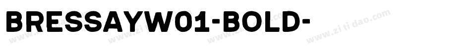 BressayW01-Bold字体转换