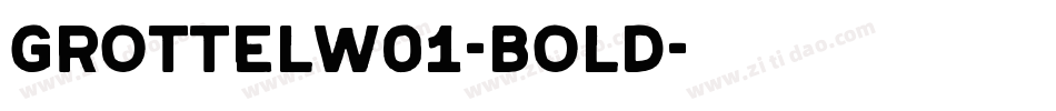 GrottelW01-Bold字体转换