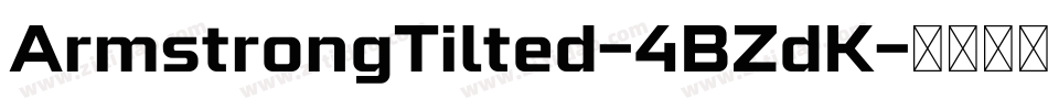 ArmstrongTilted-4BZdK字体转换
