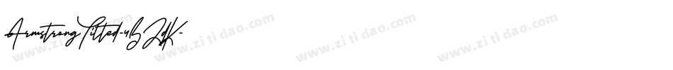 ArmstrongTilted-4BZdK字体转换