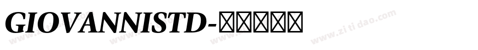 GIOVANNISTD字体转换