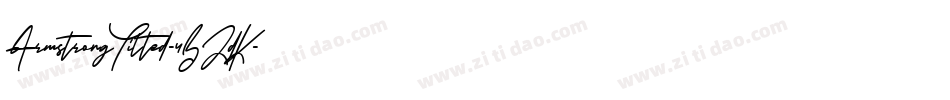 ArmstrongTilted-4BZdK字体转换