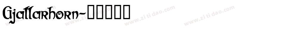 Gjallarhorn字体转换