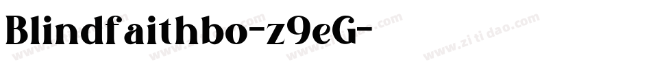 Blindfaithbo-z9eG字体转换