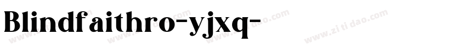 Blindfaithro-yjxq字体转换