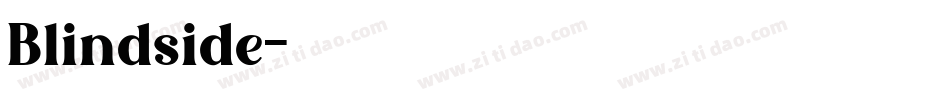 Blindside字体转换
