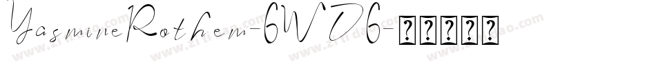 YasmineRothem-6WD6字体转换