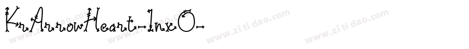 KrArrowHeart-1nx0字体转换