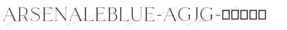 ArsenaleBlue-aGjg字体转换