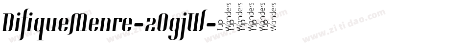 DifiqueMenre-2OgjW字体转换