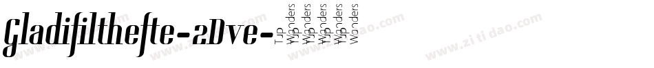 Gladifilthefte-2Dve字体转换