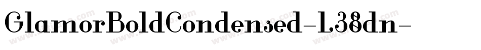 GlamorBoldCondensed-L38dn字体转换