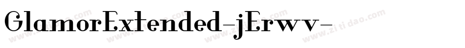 GlamorExtended-jErwv字体转换
