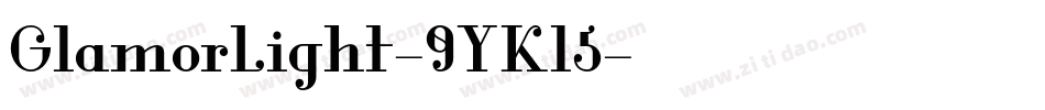 GlamorLight-9YKl5字体转换