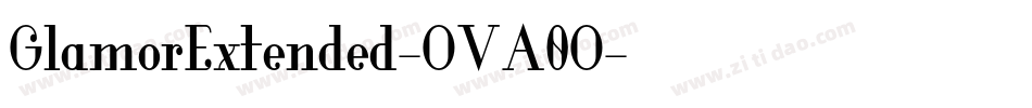 GlamorExtended-OVA0O字体转换