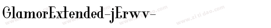 GlamorExtended-jErwv字体转换
